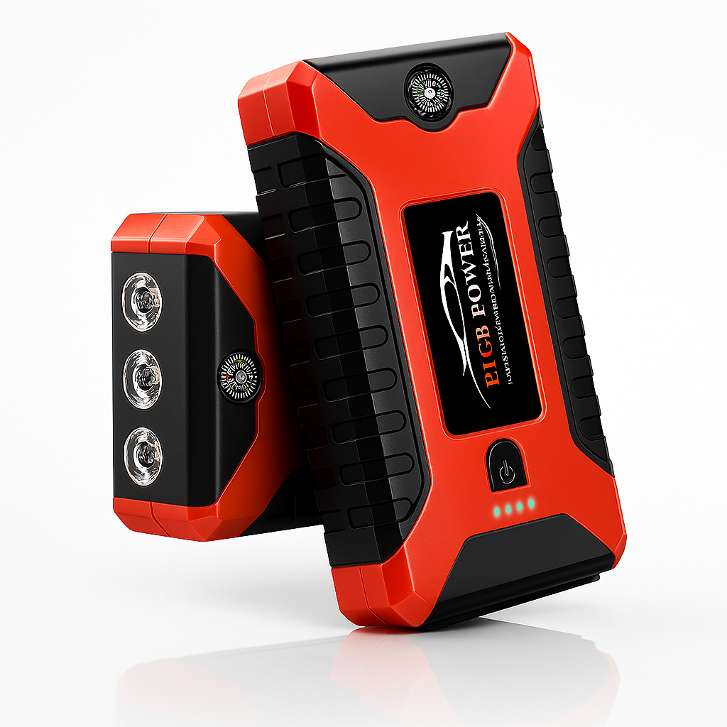 PowerBoost – Bærbar jumpstarter, powerbank og LED-belysning med 99 800 mAh kapasitet