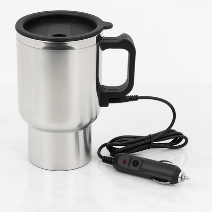 CarBrew - 12V elektrisk termokrus 450ml for bil, kaffe og te på farten