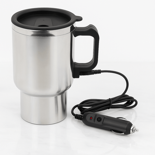 CarBrew - 12V elektrisk termokrus 450ml for bil, kaffe og te på farten