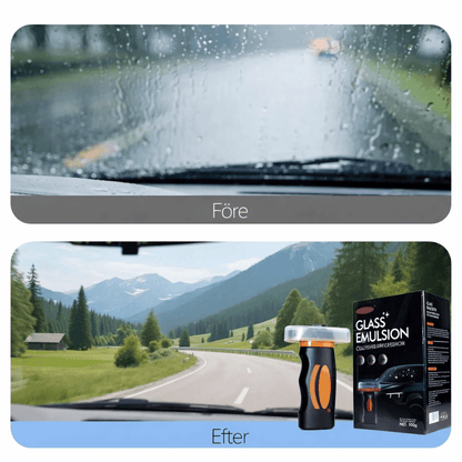 ClearVista – Ölfilmreiniger für Autoscheiben und Glasoberflächen, 100 g, mit integrierter Bürste