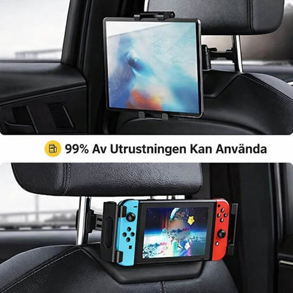 DriveMount – Universell Surfplatte- och Mobilhållare för Nackstöd med Teleskoparm & Justerbar Vinkel