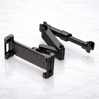 DriveMount – Universell Surfplatte- och Mobilhållare för Nackstöd med Teleskoparm & Justerbar Vinkel