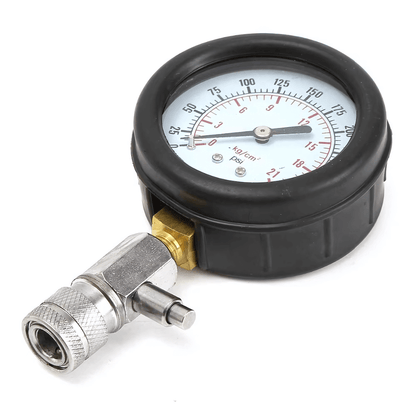 TestVibe - Kompressionstestare | 8-delars Mätarset för Bensinmotorer med 0–300 PSI Tryckmätare