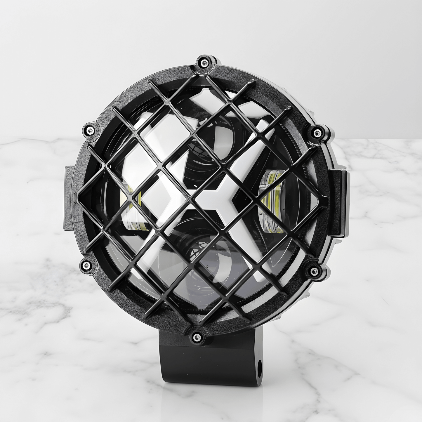 NightRidge – LED Arbetsljus 7” för Bil, Jeep, SUV, ATV, Båt & Arbetsfordon (12/24V, 60W, IP68, 6000K)