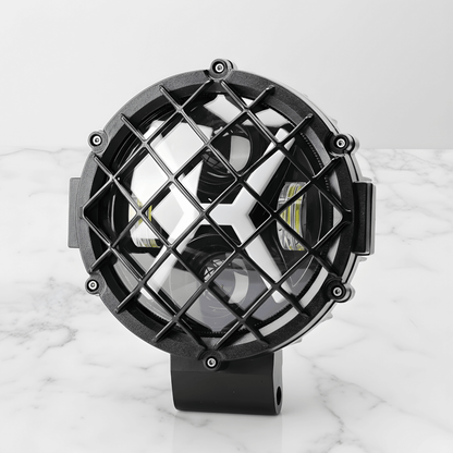 NightRidge – LED Arbetsljus 7” för Bil, Jeep, SUV, ATV, Båt & Arbetsfordon (12/24V, 60W, IP68, 6000K)