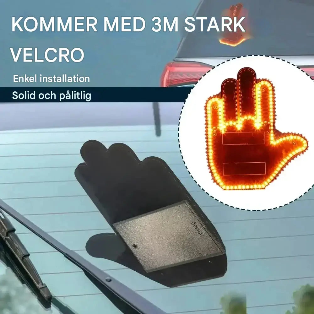 HandiLite - Kreativ Handformad Lampa för Bil med Fjärrkontroll
