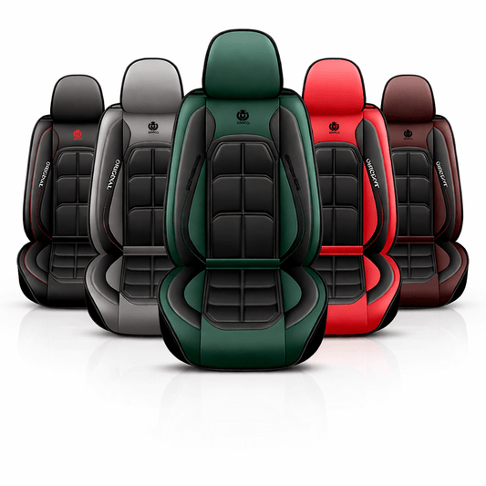 SeatGuard – PU-Läder Sätesöverdrag för Framsäte i Bil, All-Season Skydd med Full Omslutning