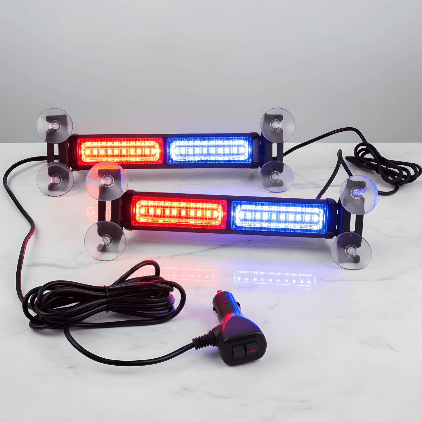 SignalBeam – LED Strobe Light för Bil & Pickup med Sugkoppar, Flera Ljuslägen & 12V–24V Kompatibilitet
