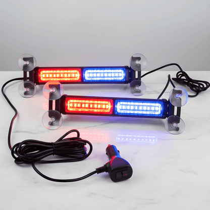 SignalBeam – LED Strobe Light för Bil & Pickup med Sugkoppar, Flera Ljuslägen & 12V–24V Kompatibilitet