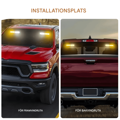 SignalBeam – LED Strobe Light för Bil & Pickup med Sugkoppar, Flera Ljuslägen & 12V–24V Kompatibilitet