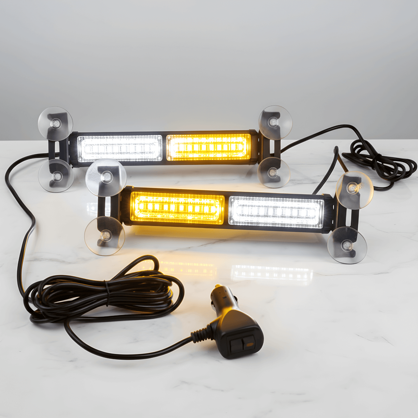 SignalBeam – LED Strobe Light för Bil & Pickup med Sugkoppar, Flera Ljuslägen & 12V–24V Kompatibilitet