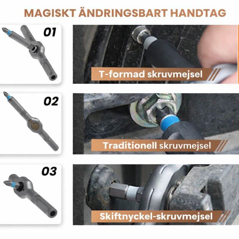 TorqueMate - 24-in-1 Multi-Tool Schroevendraaier met Vergrendelfunctie, Magnetische Bits & Compact Opbergen voor Thuis, PC en Doe-Het-Zelf