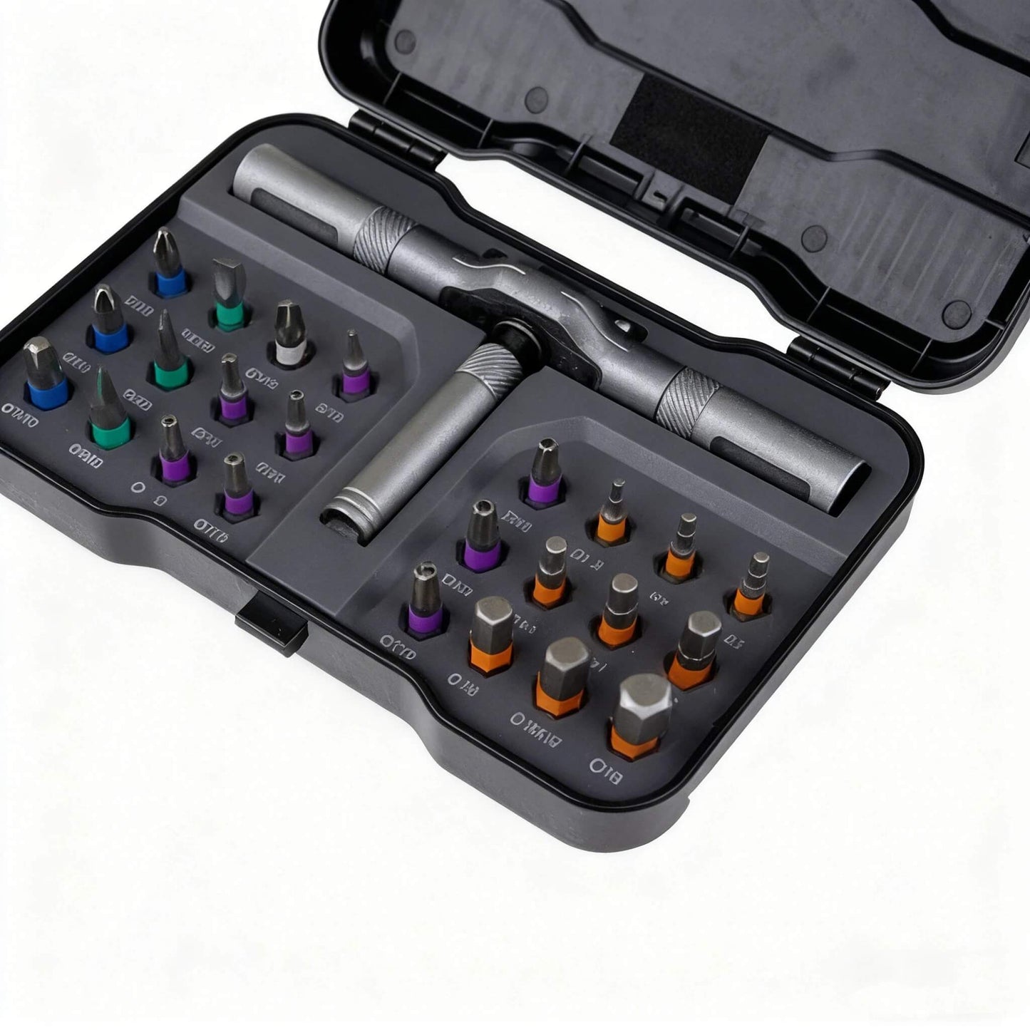 TorqueMate - 24-in-1 Multi-Tool Schroevendraaier met Vergrendelfunctie, Magnetische Bits & Compact Opbergen voor Thuis, PC en Doe-Het-Zelf
