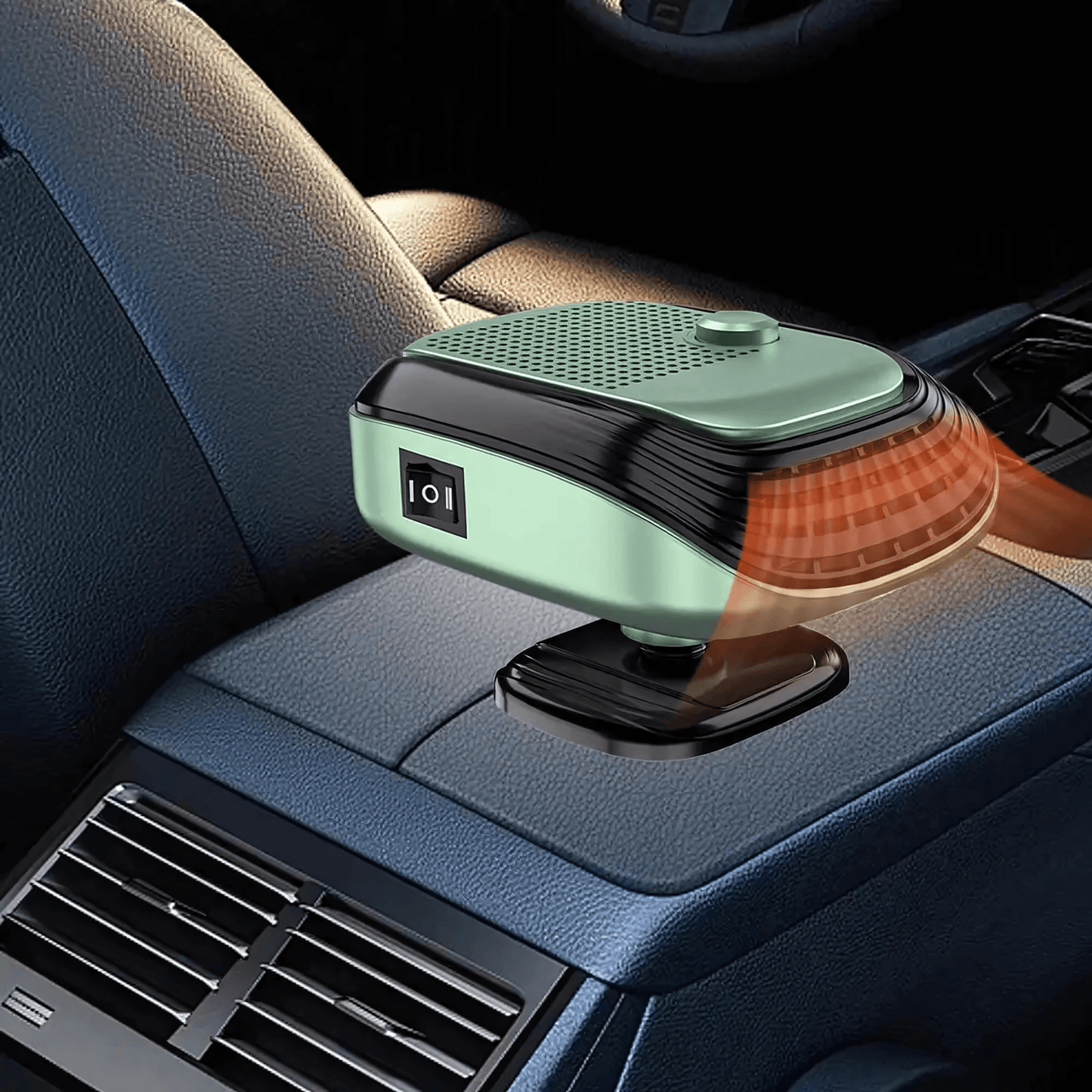 WarmDrive – 2-i-1 Bilvärmare & Kylfläkt med 12V/24V för Snabb Avfrostning, Uppvärmning & Kylning i Bil, SUV & Husbil