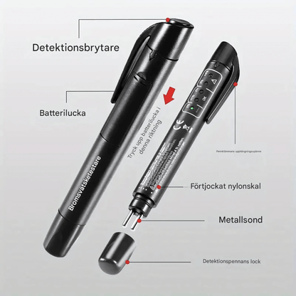FluidCheck - Bromsvätskepenna | LED Tester för Bromsoljans Vattenhalt DOT3/DOT4/DOT5