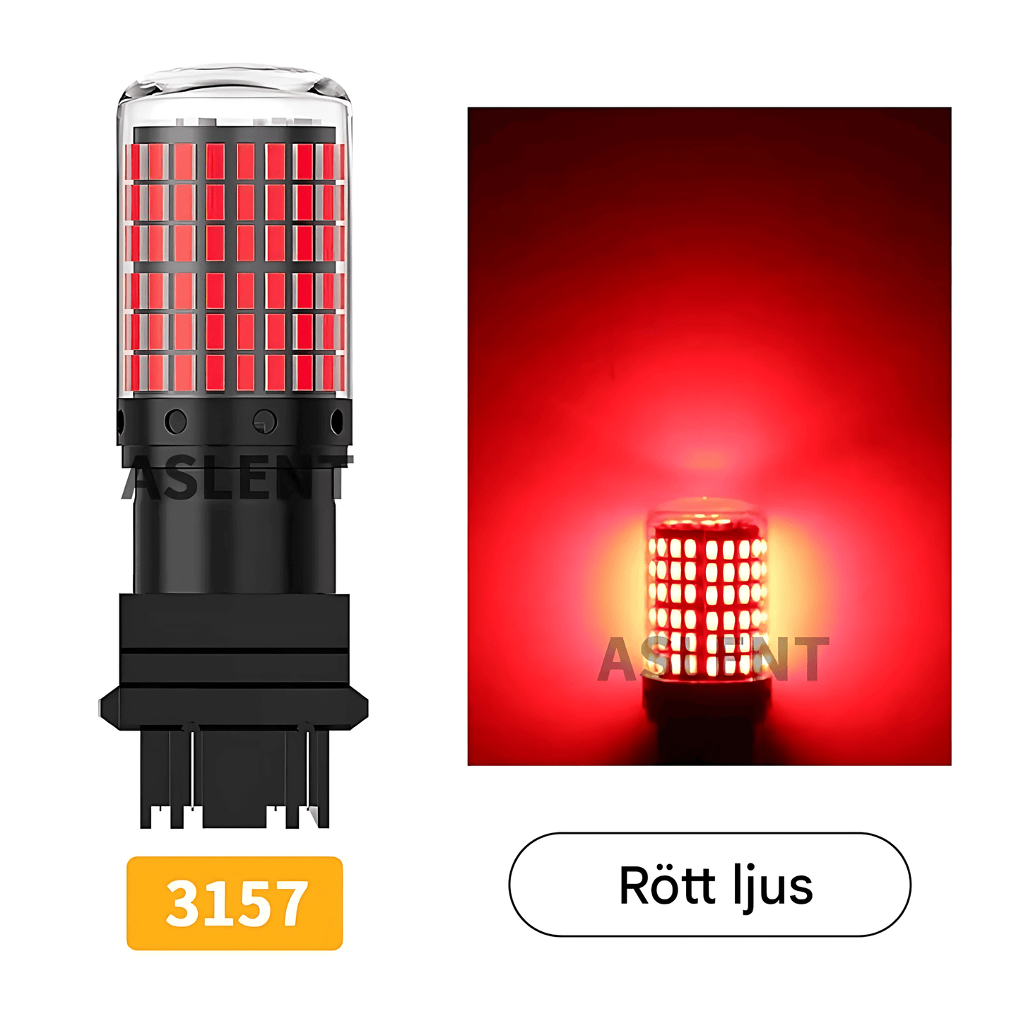 BrightCore -  2-pack Signal LED-lampor för blinkers och bromsljus | CanBus-kompatibla 12V för bil & MC