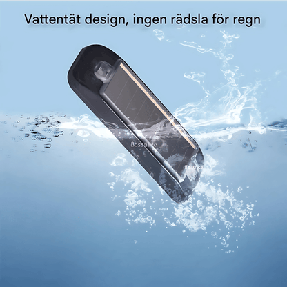 SolarRay - Solcellsdriven LED-varningslampa för Bil, Motorcykel & Cykel – Självlysande Säkerhet i Rörelse
