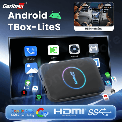StreamDrive – Android TV Box med Trådlös CarPlay, HDMI & Dual-Band WiFi för Bilunderhållning