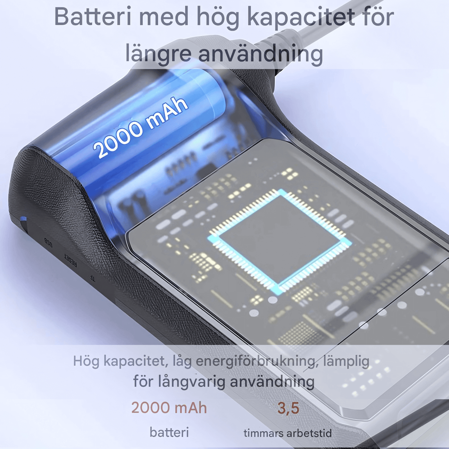ScopeLite - Endoskopkamera | 4.3" IPS-Skärm, 1080P, IP67, 8 LED & Flexibel Kabel för Inspektion av Bil, Rör & Trånga Utrymmen