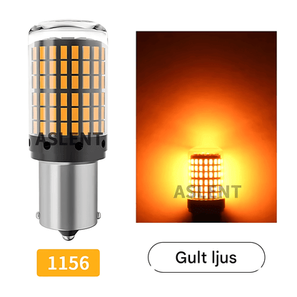 BrightCore -  2-pack Signal LED-lampor för blinkers och bromsljus | CanBus-kompatibla 12V för bil & MC