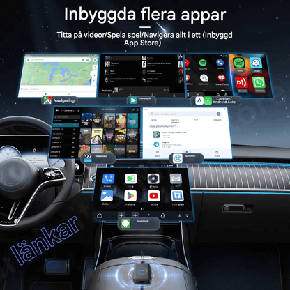StreamDrive – Android TV Box med Trådlös CarPlay, HDMI & Dual-Band WiFi för Bilunderhållning