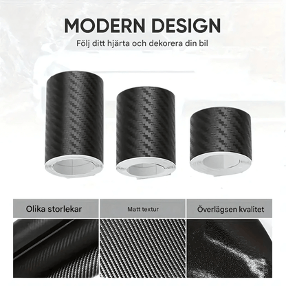 ShieldWrap – Beskyttelsestape i karbonfiber for bil | Matt nanofilm for dører, terskler og speil