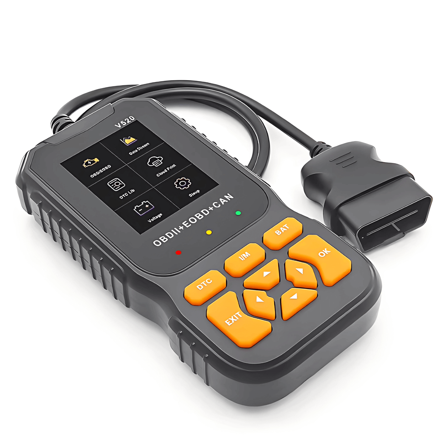 ScanDrive - V520 OBD2 Bilscanner med LiveData, Batteritest & Felkodsläsning för Bensin- och Dieselfordon