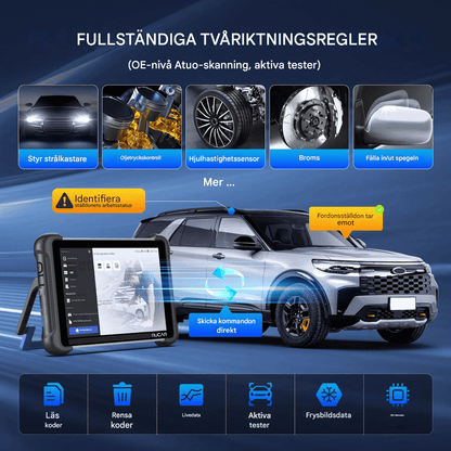 ScanForge - MUCAR 892BT OBD2 Diagnosverktyg | Fullsystem Bilscanner med Bi-Directional Test, 34 Resetfunktioner & ECU-Kodning