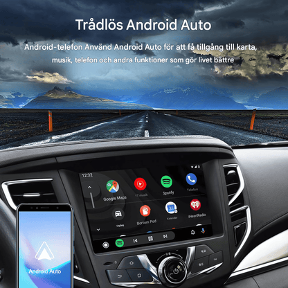 DriveMate – Trådlös CarPlay & Android Auto Adapter för Android-Bilstereo med Skärmspegling