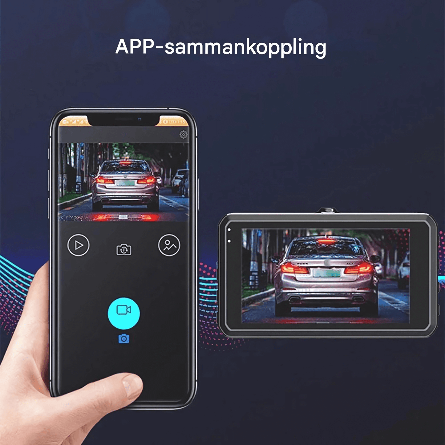 RoadSight – 1080P WiFi Dashcam med Nattläge, Rörelsedetektering & 24h Parkeringsövervakning