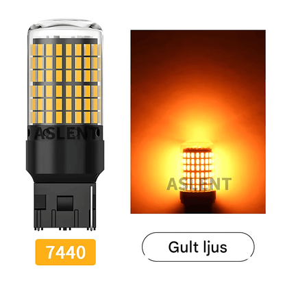 BrightCore -  2-pack Signal LED-lampor för blinkers och bromsljus | CanBus-kompatibla 12V för bil & MC