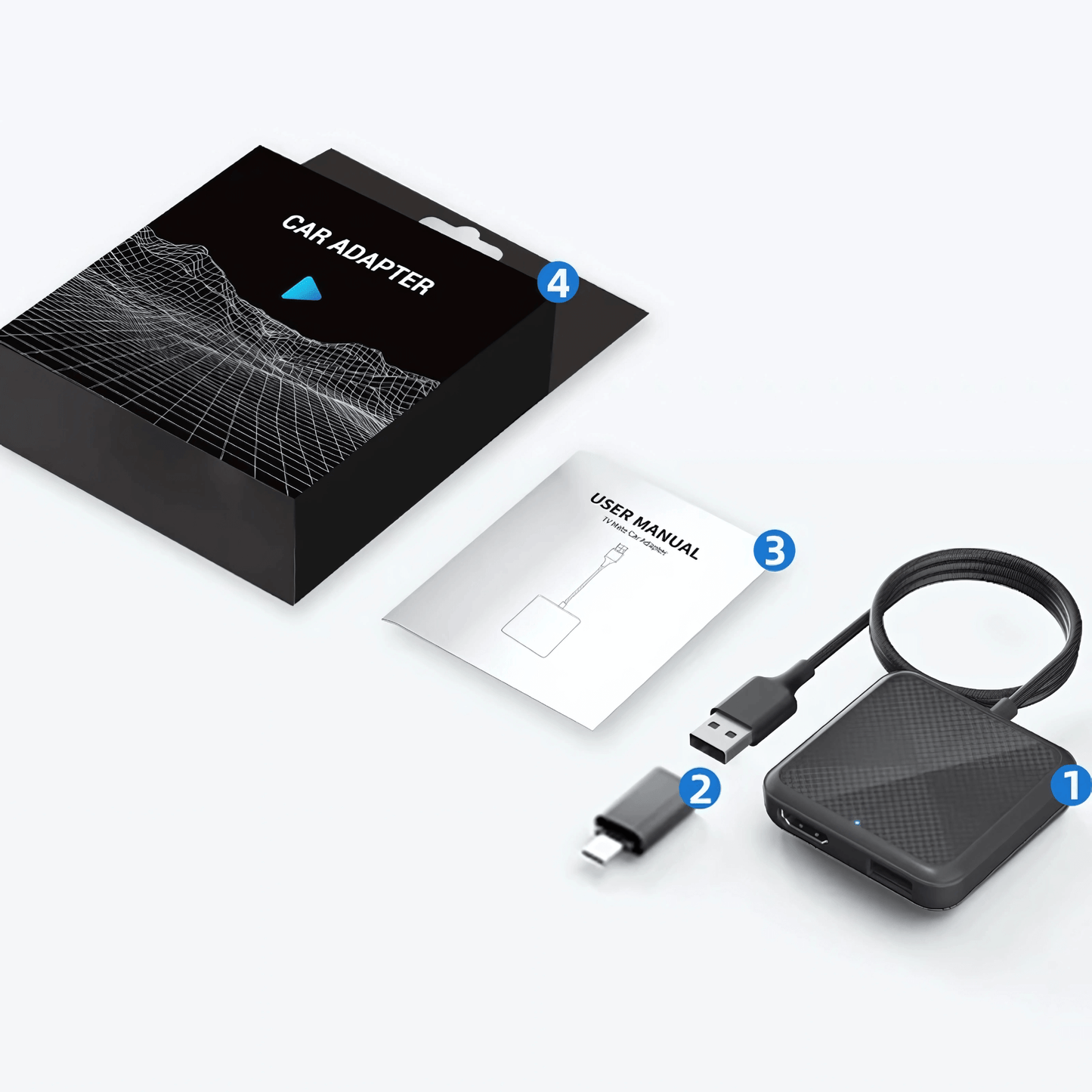 StreamLink – Multimedieadapter för Trådlös CarPlay, Android Auto & HDMI-Streaming i Bilen