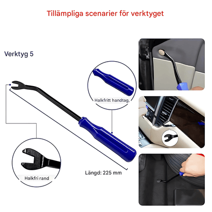 TrimEdge Verktygskit – 5-delars Demonteringsset för Paneler, Lister och Inredning