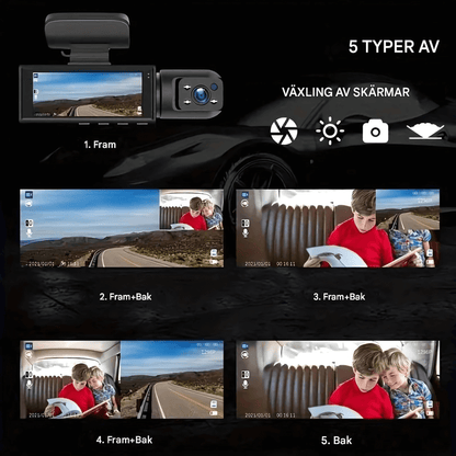 RoadSight – 1080P WiFi Dashcam med Nattläge, Rörelsedetektering & 24h Parkeringsövervakning