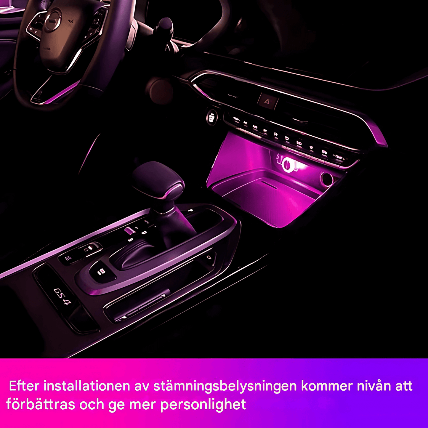 RideLight - USB Ambient Light | Portabel Mini LED-lampa för Bil, Powerbank & Dator