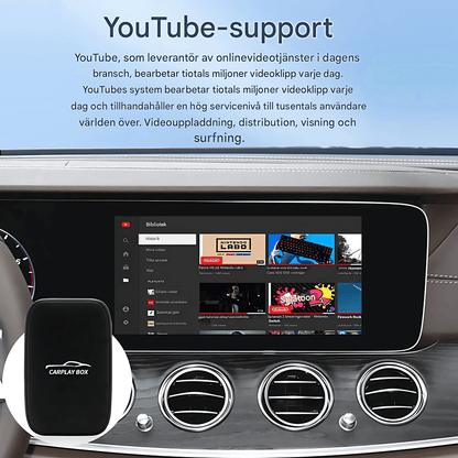 StreamRide – SmartBox | Gjør din kablede CarPlay om til trådløs CarPlay og Android Auto med videoapper