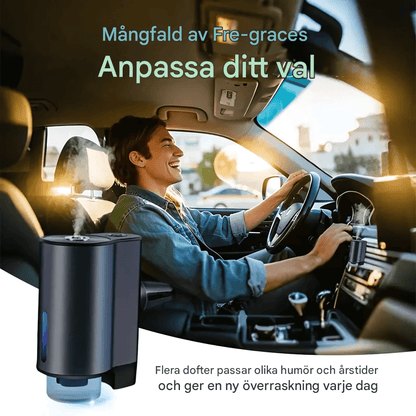 MistAura - Trådlös Elektrisk Aromadiffusor för Bil med Justerbar Doft och Ambient Light