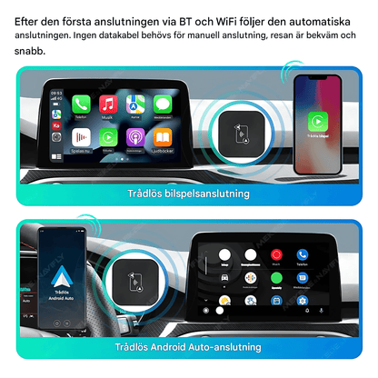 ZapLink – Trådlös CarPlay & Android Auto Adapter | Gör Om Din Trådbundna CarPlay till Trådlöst på Sekunder