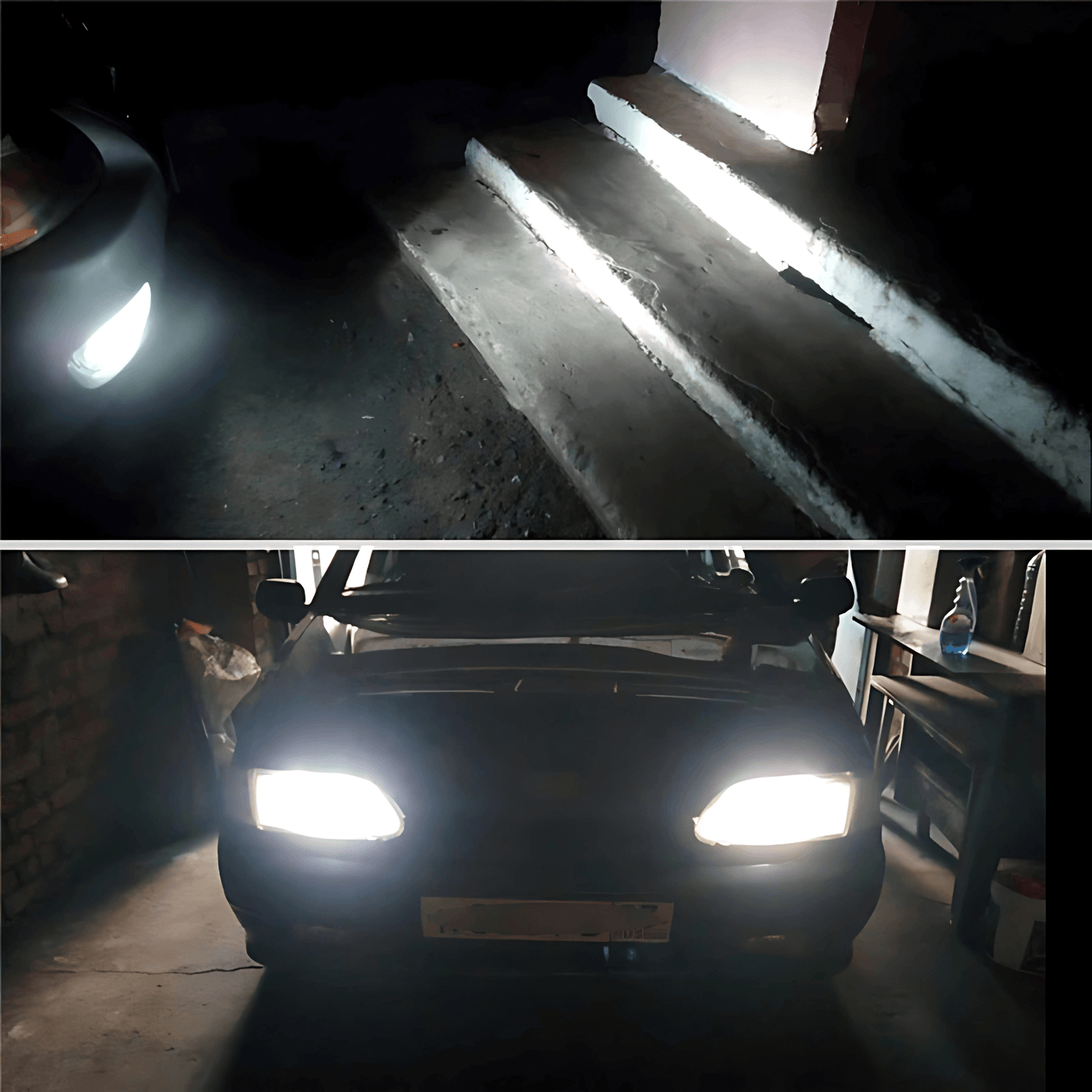 BrightBeam - 2-pack H4 Halogenlampa 12V 60/55W eller 100W | Xenonlook 6000K Vit Strålkastare för Bil | High/Low Beam P43T