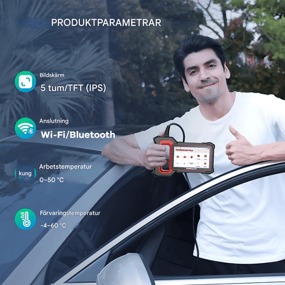 ThinkEdge - Thinkcar Thinkscan Plus S7 Diagnosverktyg | Trådlös OBD2 Bilscanner med 7 System, 28 Reset-funktioner & Fullständig OBD2-diagnostik