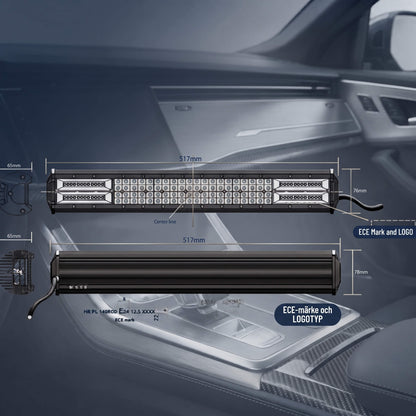 UrbanBeam 2.1 – 20" LED Ramp, 324W, 4ROW+2ROW Teknik, CREE-Dioder, DT-2 Kabelsats