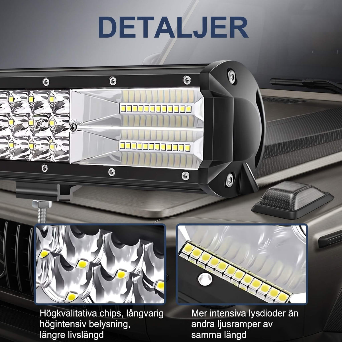 UrbanBeam 2.1 – 20" LED Ramp, 324W, 4ROW+2ROW Teknik, CREE-Dioder, DT-2 Kabelsats