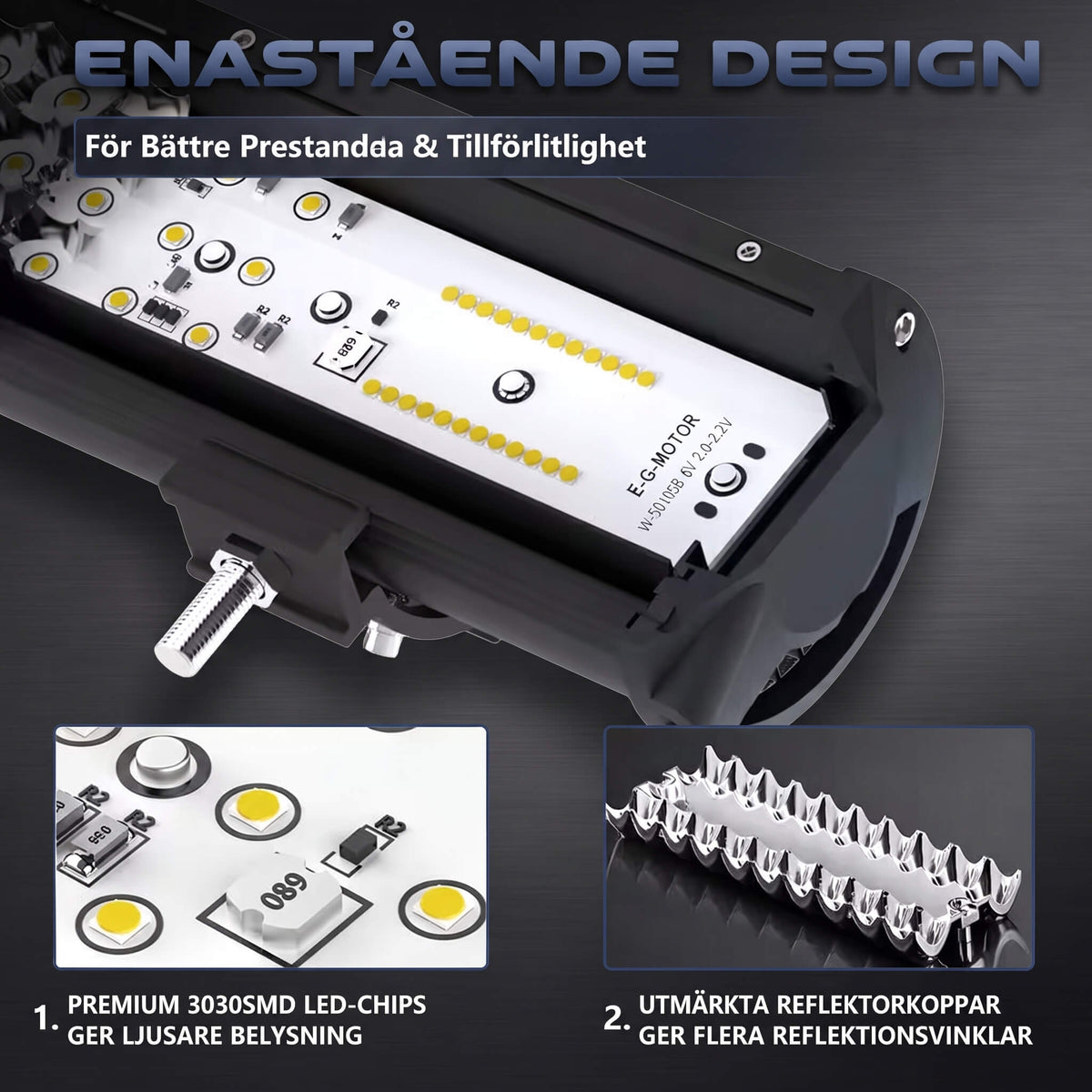 UrbanBeam 2.1 – 20" LED Ramp, 324W, 4ROW+2ROW Teknik, CREE-Dioder, DT-2 Kabelsats