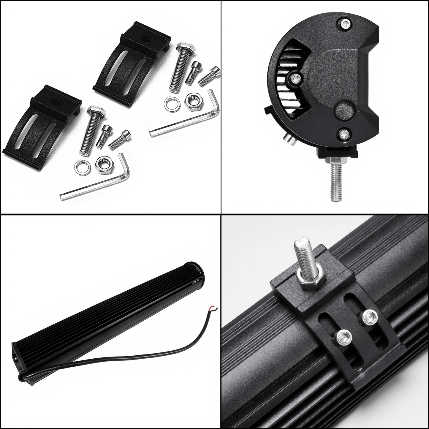 UrbanBeam - 20" LED-lysramp med 4ROW+2ROW-teknologi, CREE-dioder, E-merking & DT-2 kabelsett for ekstralys