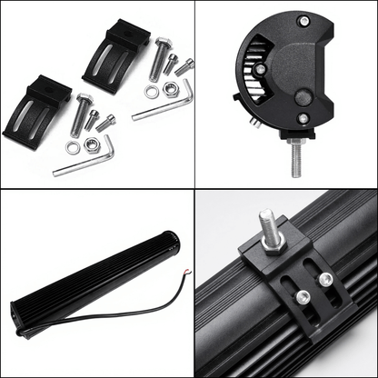 UrbanBeam - 20" LED-lysramp med 4ROW+2ROW-teknologi, CREE-dioder, E-merking & DT-2 kabelsett for ekstralys