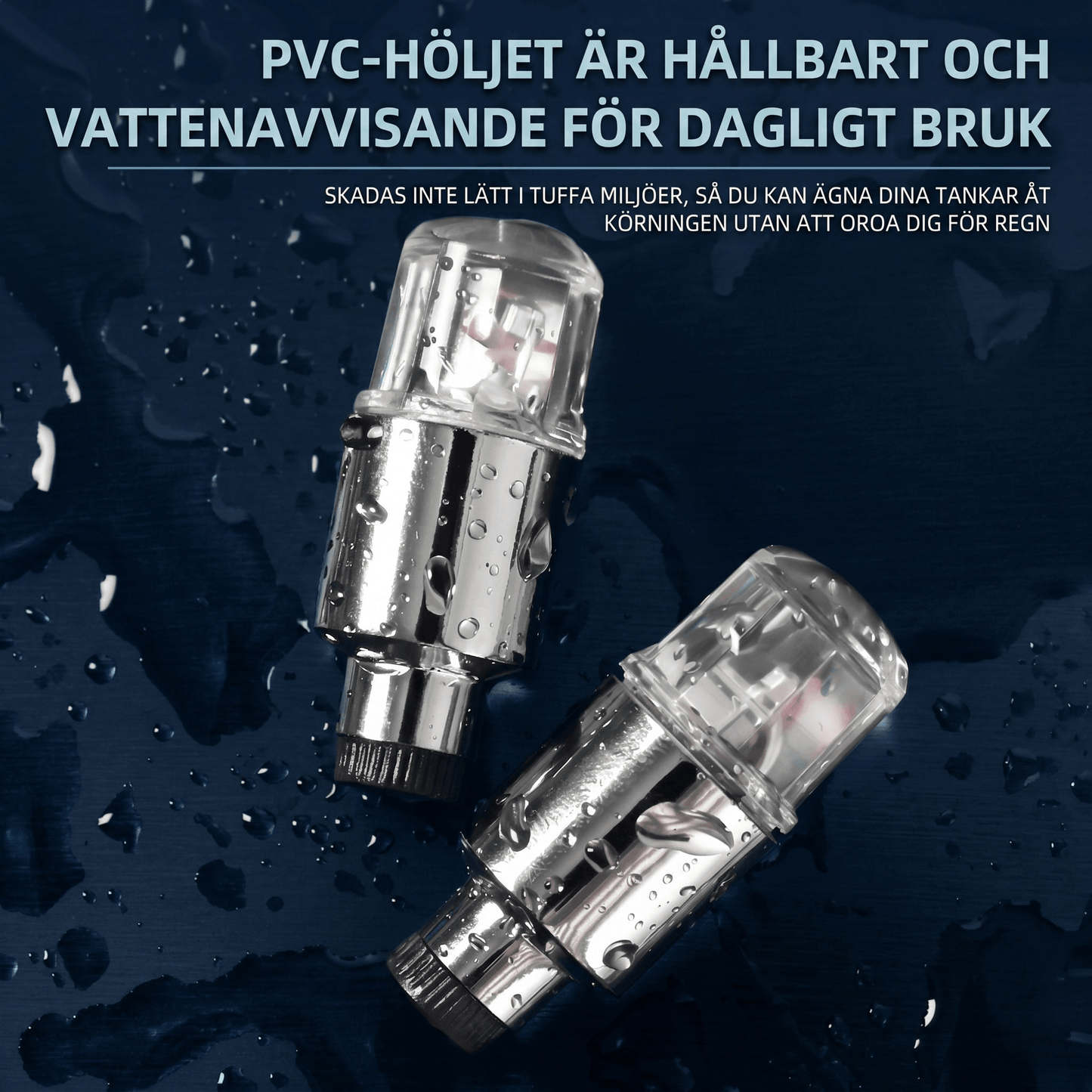 ValveSpark – 4-pack LED Däckventilsljus med Rörelse- och Ljussensor – Automatisk RGB Belysning