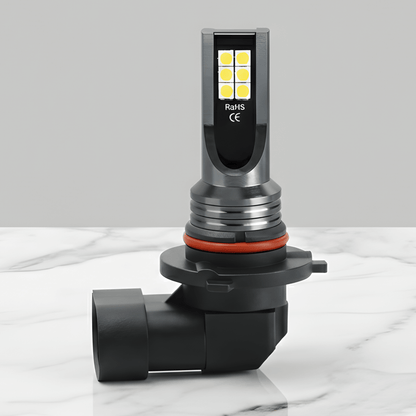 VividLux - 2 LED-ajovalopolttimot valkoisella tai kultaisella valolla 12SMD 3030, 360 ° valaistus ja universaali 12-24V-asennus autoihin