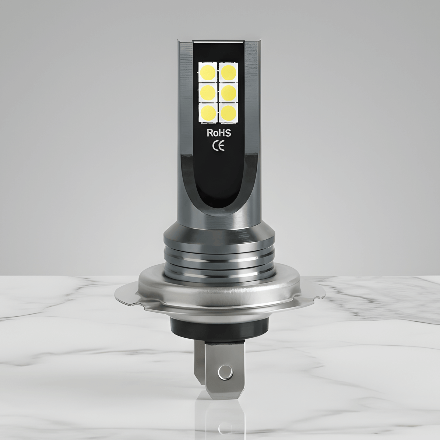 VividLux - 2 LED-ajovalopolttimot valkoisella tai kultaisella valolla 12SMD 3030, 360 ° valaistus ja universaali 12-24V-asennus autoihin