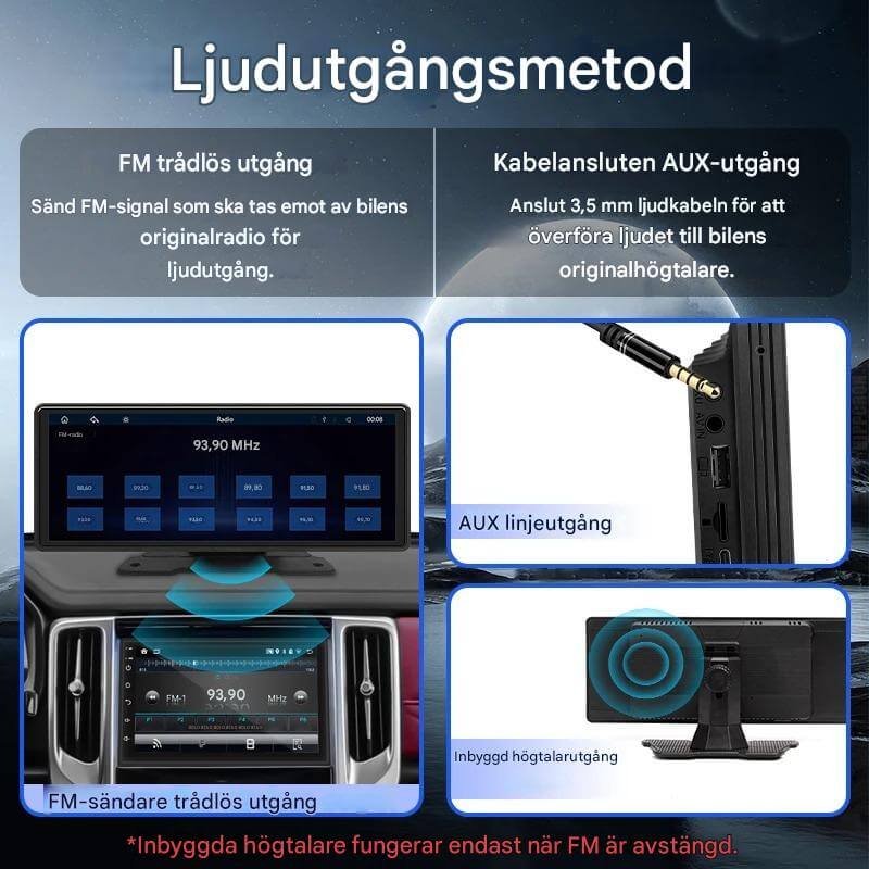 NavScreen – Trådlös bildskärm för bilar med CarPlay och Android Auto Navigering