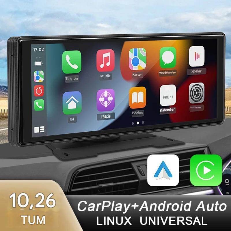 NavScreen – Trådlös bildskärm för bilar med CarPlay och Android Auto Navigering